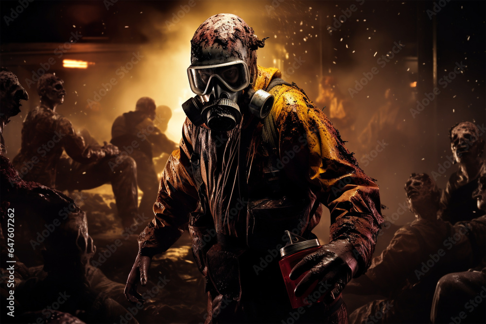 Naklejka premium Biohazard