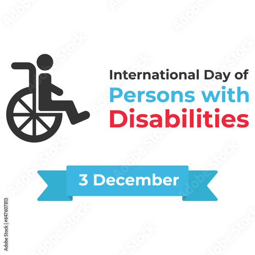 International Day of Persons with Disabilities. December 3. Vector illustration