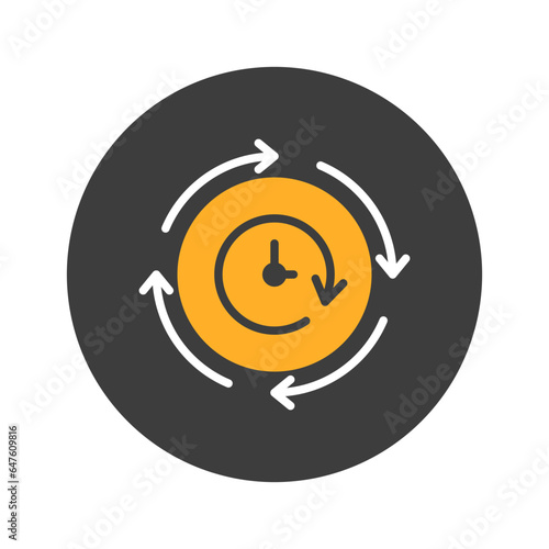 Clockwise Vector Icon

