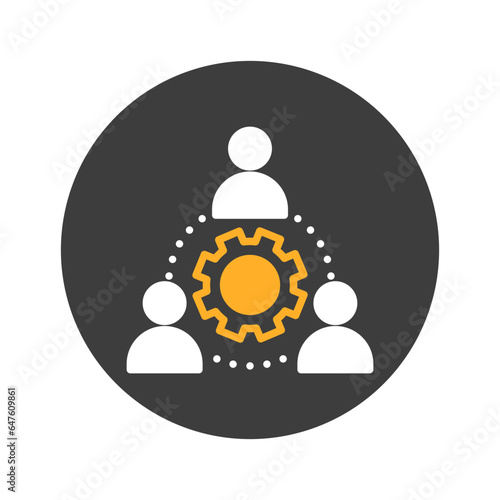 Team management Vector Icon

