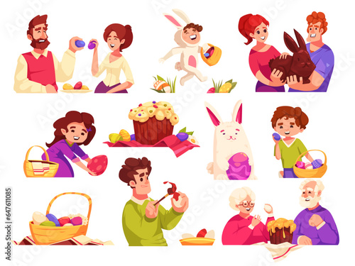 Easter Cartoon Set