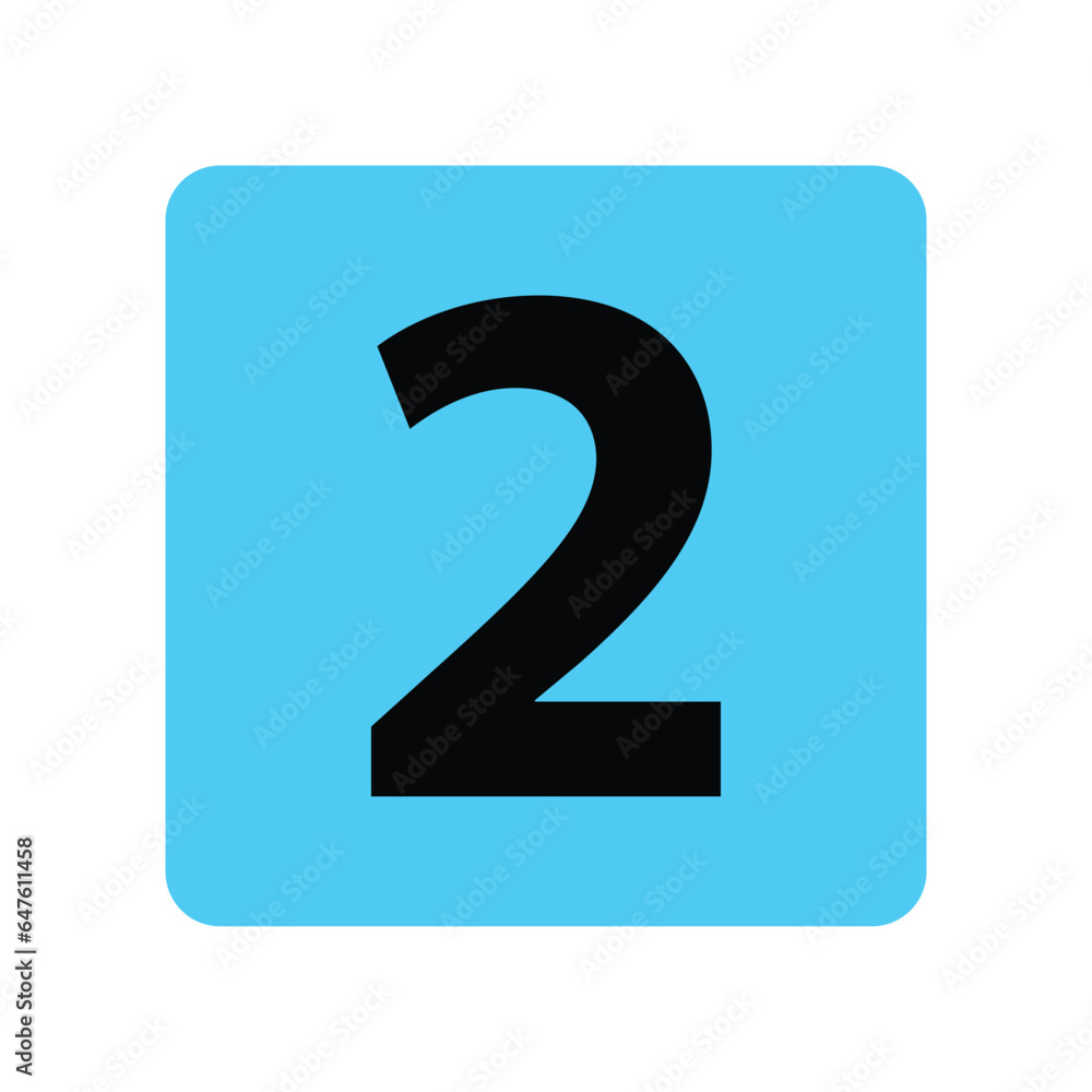 Number vector, clip art, and symbol. Flat design of number concept and simple design Number vector, clip art, and symbol. Flat design of number concept and simple design