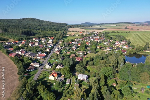 Strašice village from air