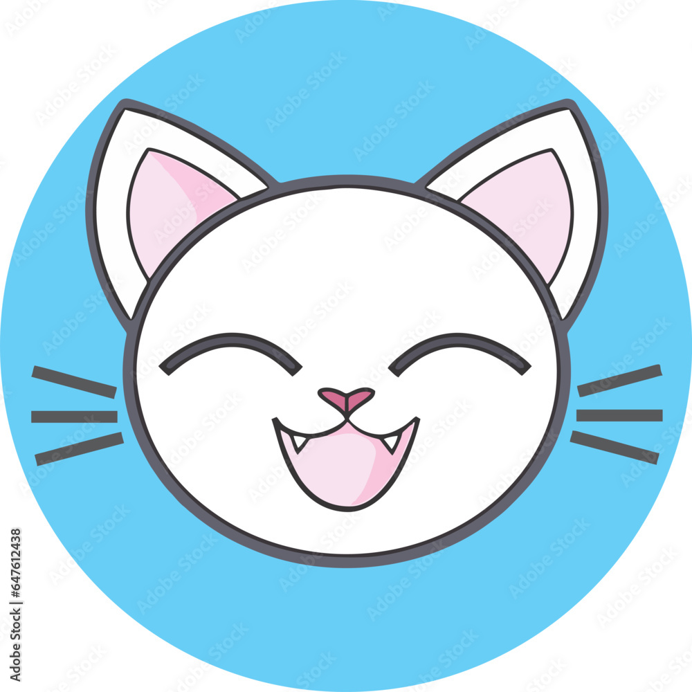 Cute cat head animation Cute cat head animation