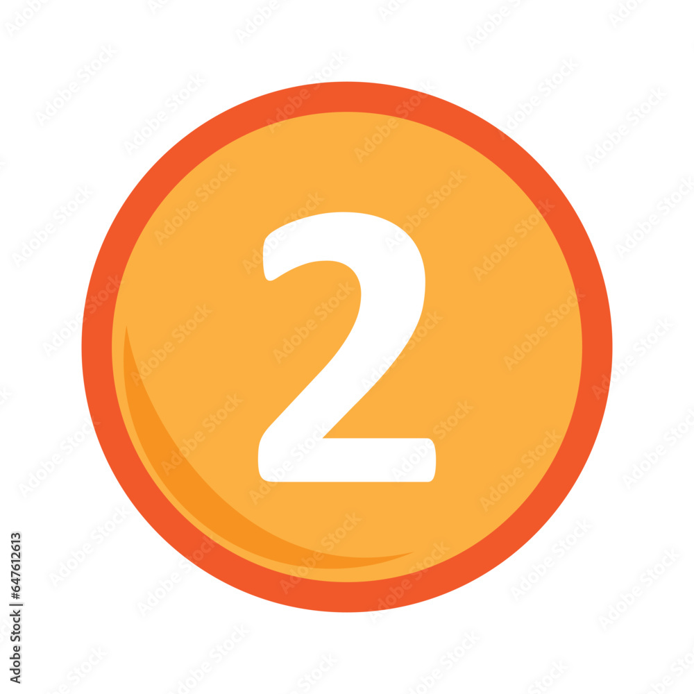 Number vector, clip art, and symbol. Flat design of number concept and simple design Number vector, clip art, and symbol. Flat design of number concept and simple design