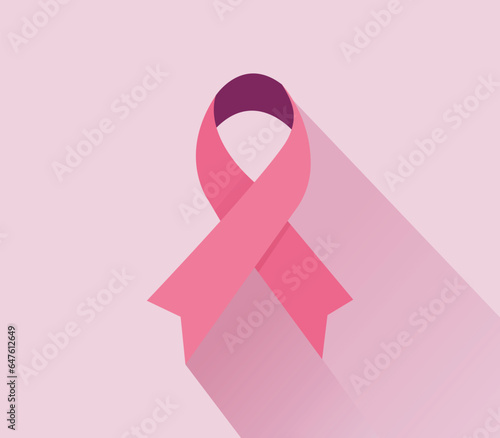 Symbol of Breast cancer awareness month in October.