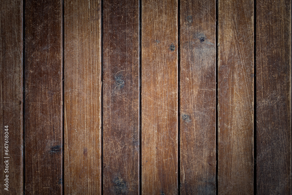 Brown wooden background. Old dirty plank texture. Brown wooden background. Old dirty plank texture.