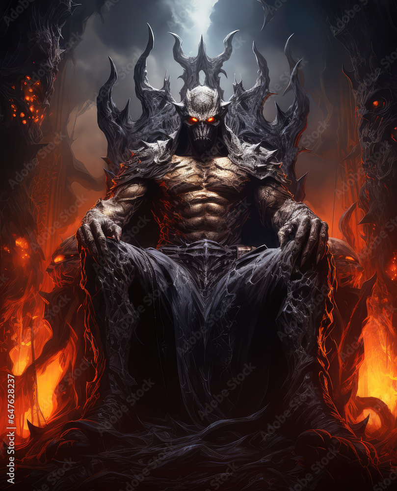 The Malevolent Reign: Evil Devil, Lord of Darkness, Commanding the Infernal Realms of Hell Generative AI The Malevolent Reign: Evil Devil, Lord of Darkness, Commanding the Infernal Realms of Hell Generative AI