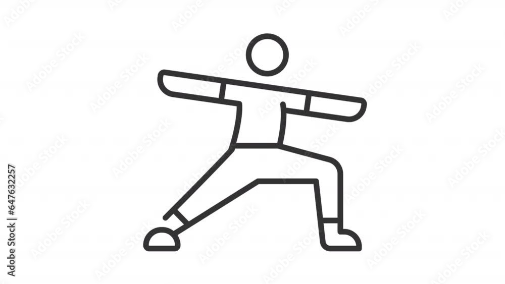 Black simple thin line animation of yoga exercise, HD video with transparent background, seamless loop 4K video representing meditation. Black simple thin line animation of yoga exercise, HD video with transparent background, seamless loop 4K video representing meditation.