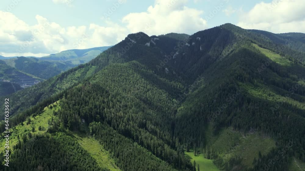 Mountains in Slovakia, peaks, cliffs, rocks, ridges, landscape, green grass, sky Mountains in Slovakia, peaks, cliffs, rocks, ridges, landscape, green grass, sky