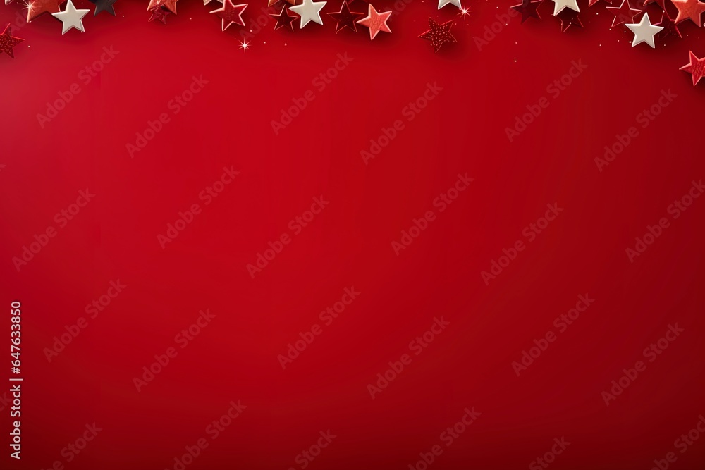 Christmas themed banner with blank space for text on a red background. Christmas themed banner with blank space for text on a red background.