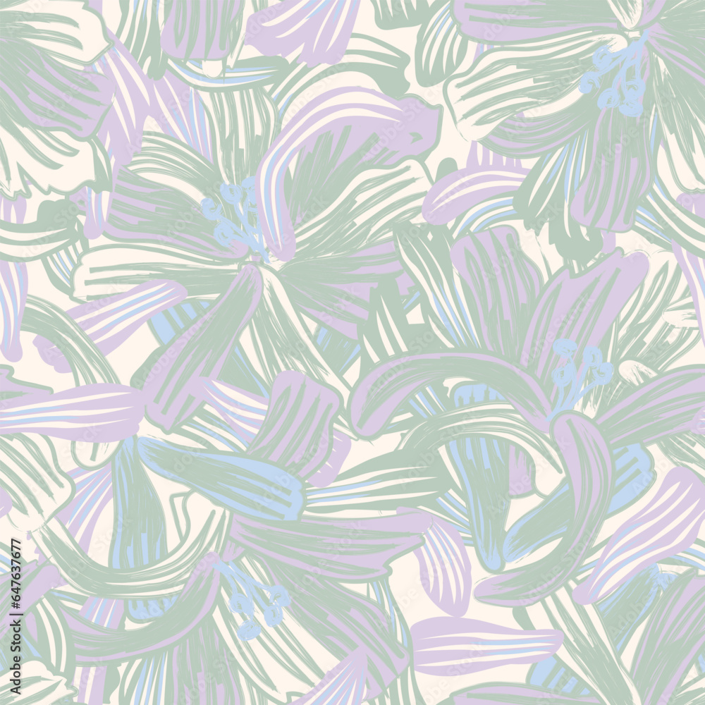 Pastel Abstract Floral Seamless Pattern Design Pastel Abstract Floral Seamless Pattern Design