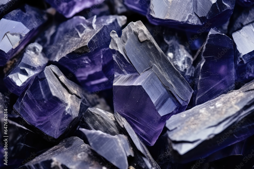 Mesmerizing Iolite: A Captivating Background Texture Showcasing Nature's Rare, Shimmering Jewel in Translucent Violet Hues