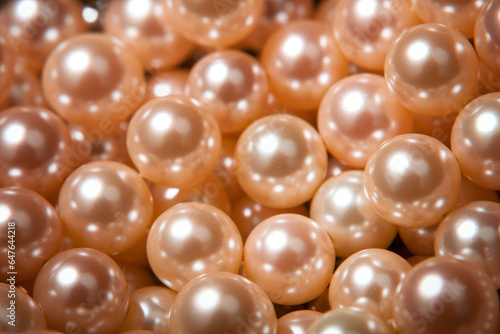 Captivating Elegance: A Mesmerizing Macro Close-Up Unveiling the Exquisite Intricacy and Pearlescent Beauty of Smooth, Translucent Pearls