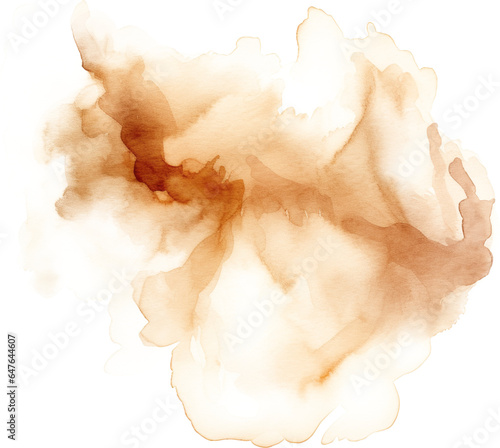 Brown texture watercolor decal