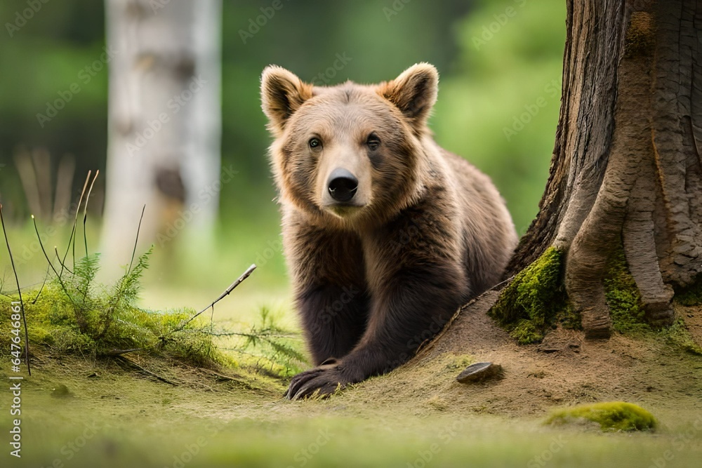 brown bear in the forest brown bear in the forest