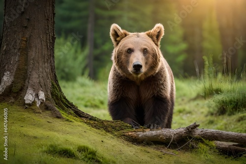 brown bear in the forest