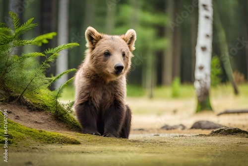 brown bear in zoo © Sébastien Jouve