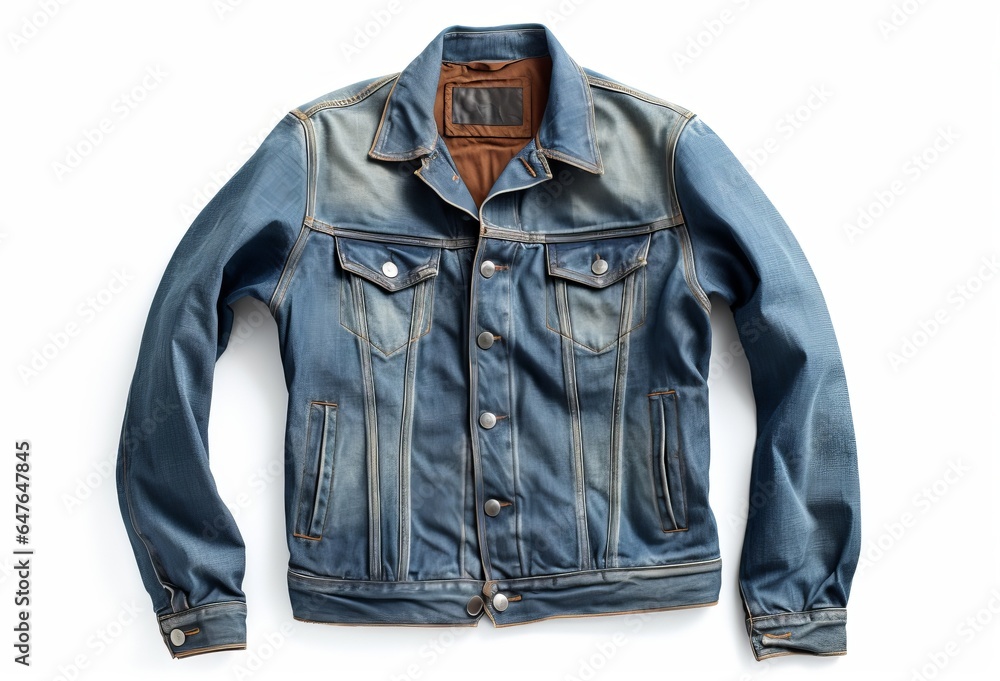 Denim jacket isolated on white background. Clipping path included. Denim jacket isolated on white background. Clipping path included.