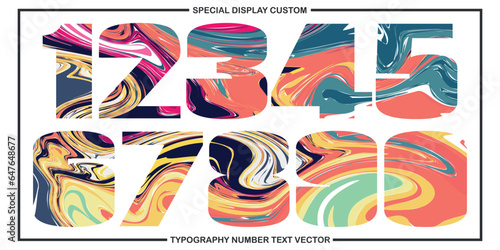 assorted digital custom vector numbers. minimum. Color gradation. Dark. Banner Network. 3d effect. Design. futuristic. Paper cut or effect. Luxury. Premium.  111 