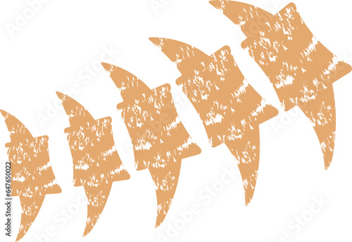 Dinosaur Spine Bone Silhouette