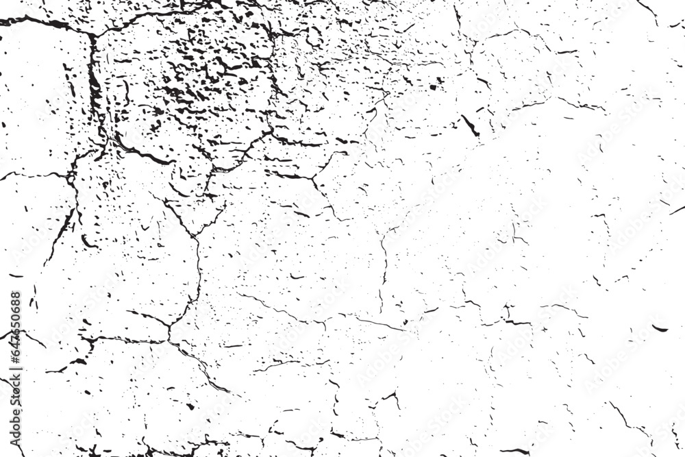 vector illustration of rough grungy texture of weathered wall