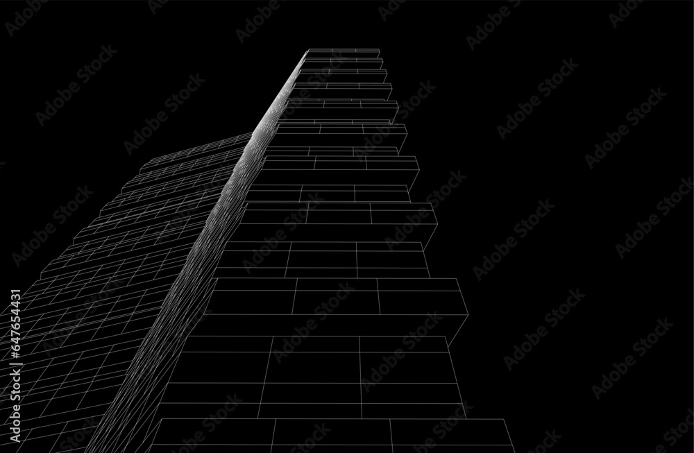 Abstract architectural background vector illustration Abstract architectural background vector illustration