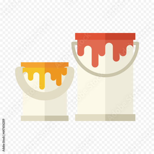 illustration of a cup of cat painthing photo