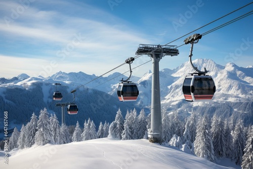 natural beauty of Austria's famous ski destination. Generative AI