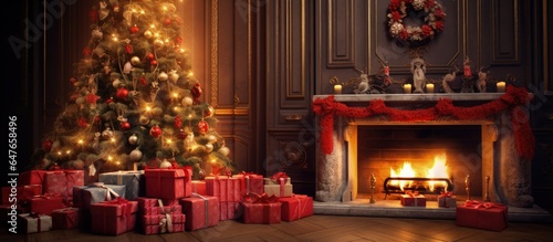 Classic apartments with a fireplace gift filled Christmas mornings