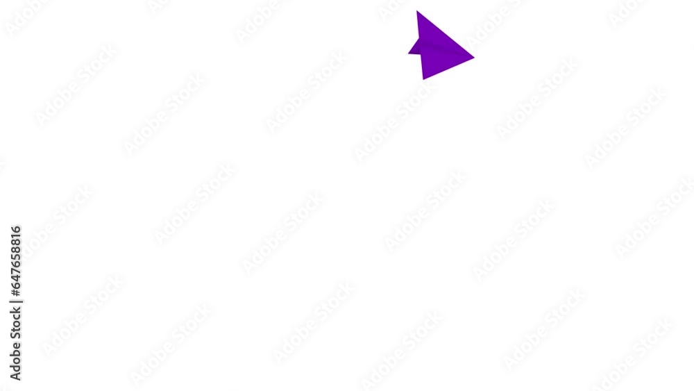Animated violet icon of paper airplane flying from center. Flat symbol. Concept of airplane travel, business, freedom. Looped video. Vector illustration isolated on a white background. Animated violet icon of paper airplane flying from center. Flat symbol. Concept of airplane travel, business, freedom. Looped video. Vector illustration isolated on a white background.