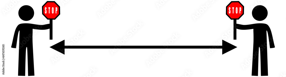 social distance icon sets. Social distancing set of icons. Simple man or woman black and white silhouettes with arrow distance between. social distance icon sets. Social distancing set of icons. Simple man or woman black and white silhouettes with arrow distance between.