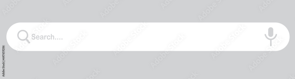 search bar. Search bar icon. Flat design style. Vector illustration isolated on transparent background search bar. Search bar icon. Flat design style. Vector illustration isolated on transparent background