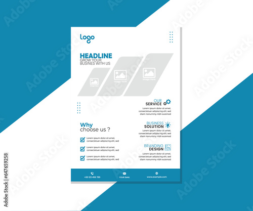 This is a Corporate flyer design template , A4 size . This design you can use for your business .