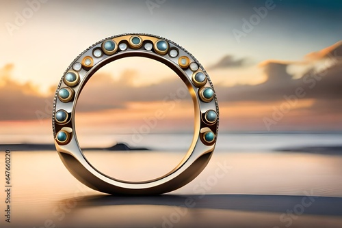 rings on the beach