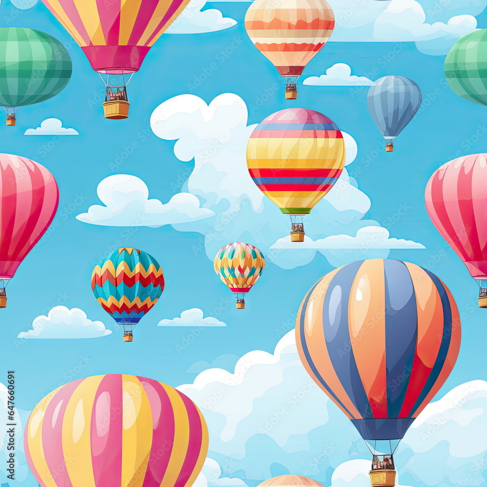 Fototapeta premium Seamless Pattern of balloon