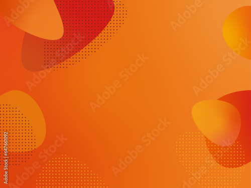 Liquide Orange Cadre Fond Vague Vectoriel