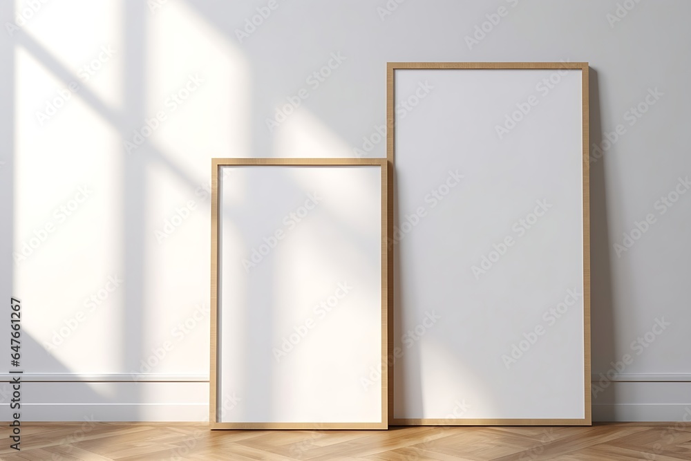 Mockup poster frame close up, 3d render, Generative AI Mockup poster frame close up, 3d render, Generative AI