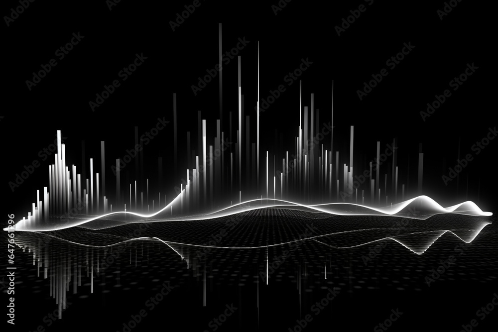 Naklejka premium Sound waves modern sound equalizer. Radio wave icons. Volume level symbols. Music frequency. Abstract digital equalizers for music application