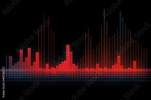 Sound waves modern sound equalizer. Radio wave icons. Volume level symbols. Music frequency. Abstract digital equalizers for music application © Tommyview