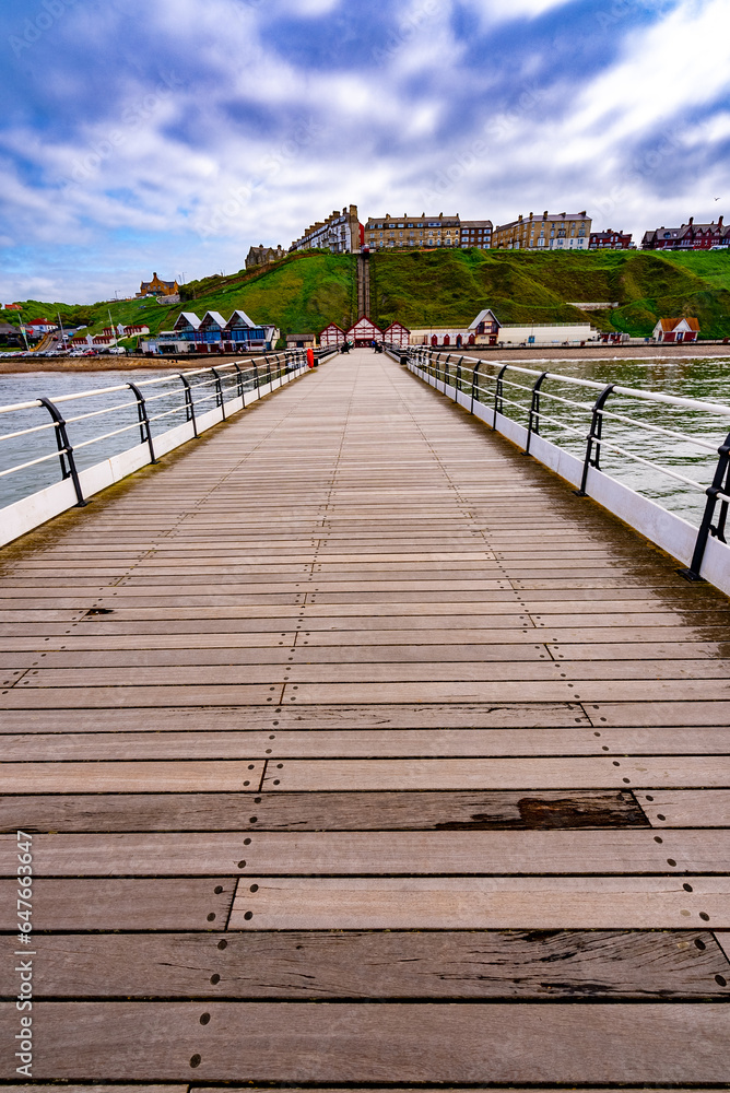 Obraz premium Saltburn by the Sea scenery and beach activities