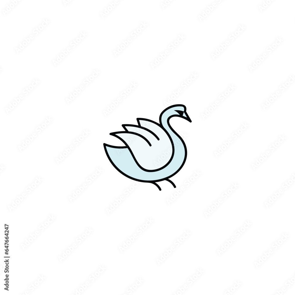 vector bird icon on white background vector bird icon on white background