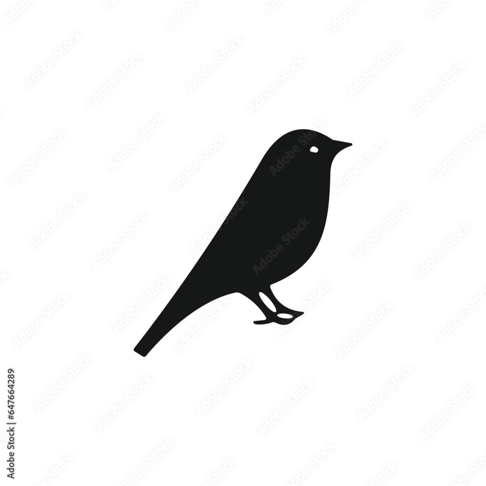 Obraz premium vector bird icon on white background