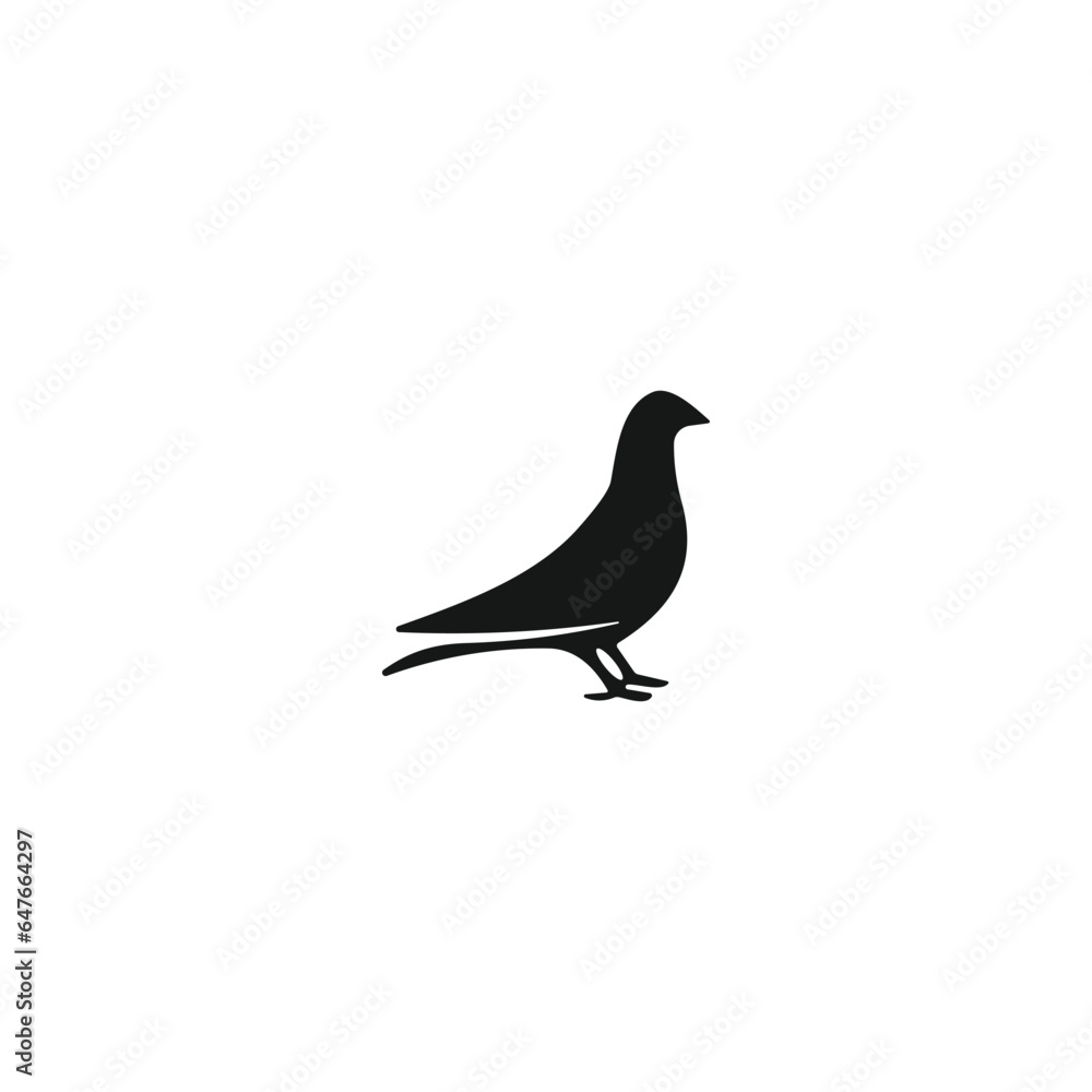 Fototapeta premium vector bird icon on white background