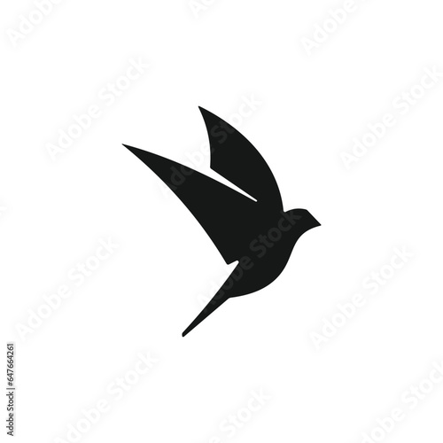  vector bird icon on white background