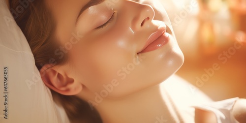 Woman Enjoying a Back Massage  Revealing Soft and Perfect Skin  Immersed in a Wellness Experience Touched by the Sun  Embodying Relaxation  Rejuvenation  and Pampering Beauty Care