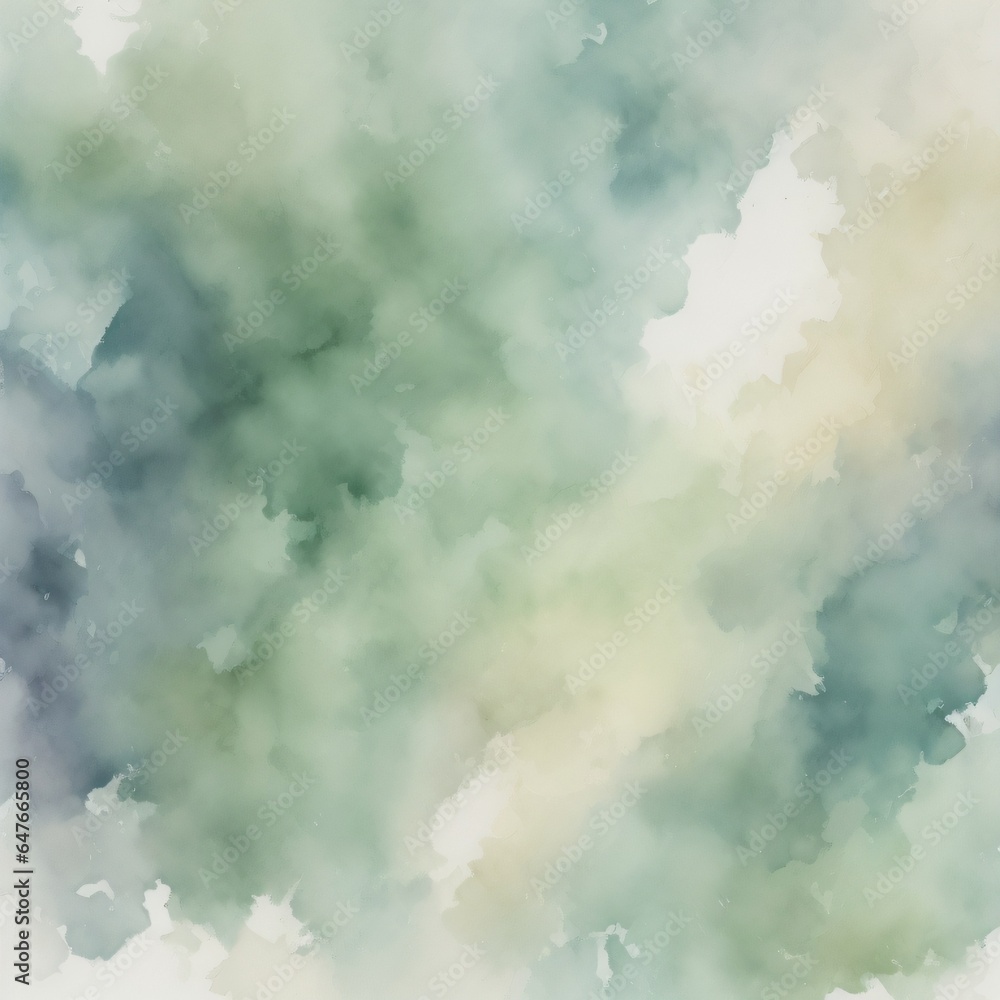 abstract green watercolor background  made with Generative AI