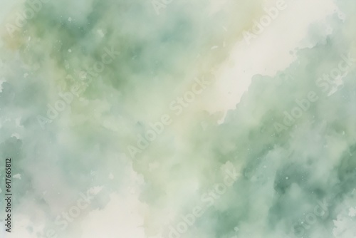 abstract green watercolor background made with Generative AI