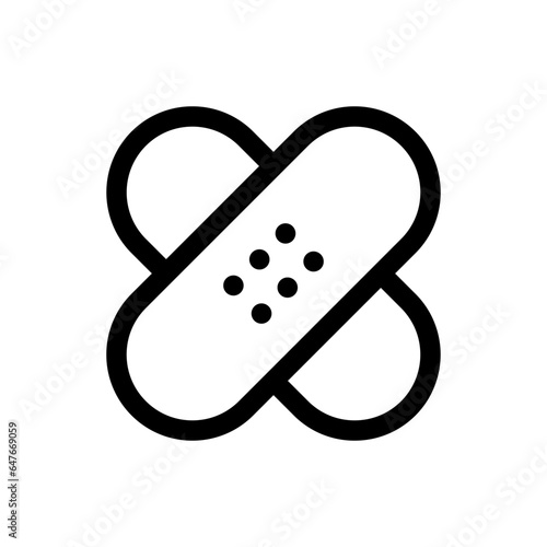 Bandage icon in trendy flat style isolated on white background. Bandage silhouette symbol for your website design, logo, app, UI. Vector illustration, EPS10.