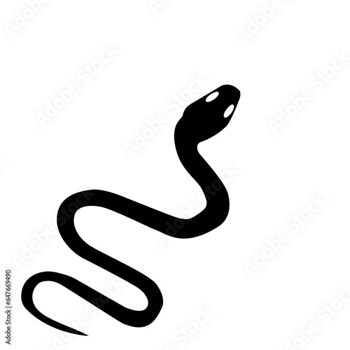 Silhouette of Snake 